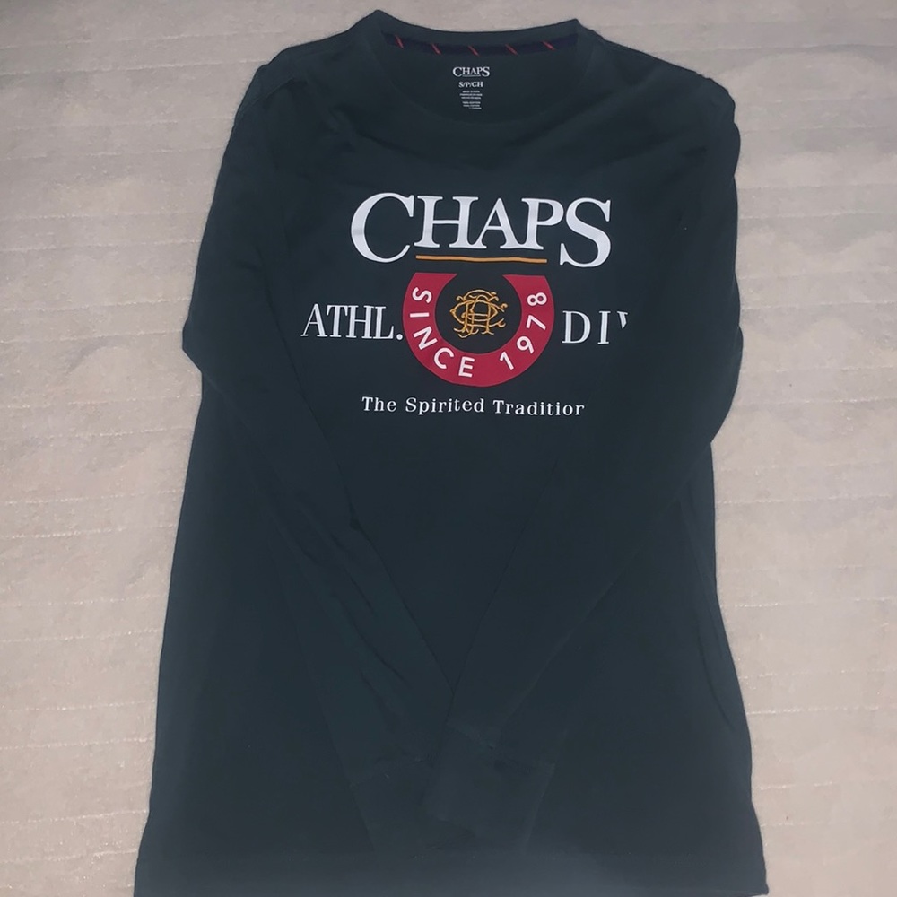 Men’s Small Dark Green Chaps Long-Sleeve